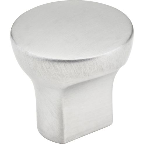 1" Diameter Brushed Chrome Round Brenton Cabinet Knob - 239BC