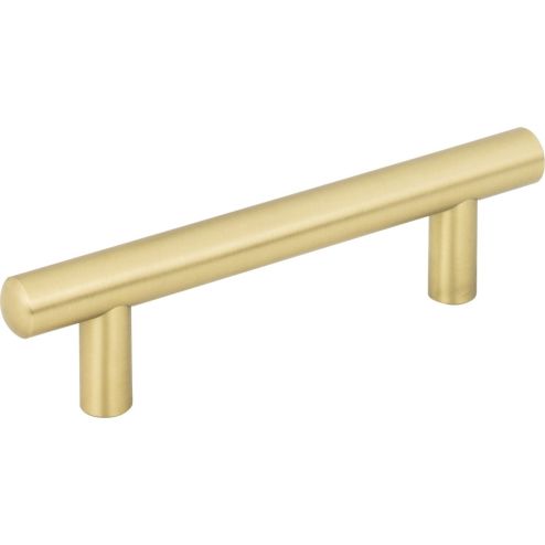 96 mm Center-to-Center Brushed Gold Key West Cabinet Bar Pull - 146BG