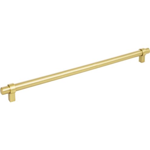 319 mm Center-to-Center Brushed Gold Key Grande Cabinet Bar Pull - 5319BG