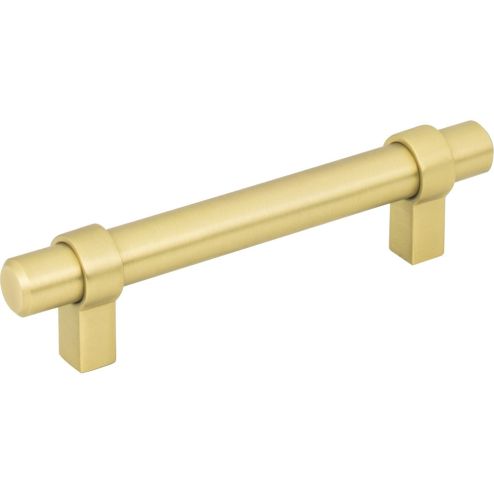 96 mm Center-to-Center Brushed Gold Key Grande Cabinet Bar Pull - 596BG