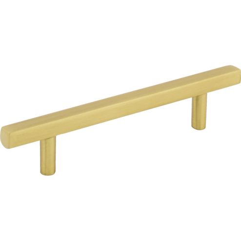 96 mm Center-to-Center Brushed Gold Square Dominique Cabinet Bar Pull - 845-96BG
