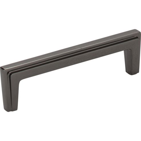 96 mm Center-to-Center Black Nickel Lexa Cabinet Pull - 259-96BN