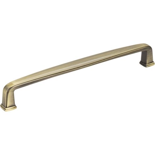 160 mm Center-to-Center Brushed Antique Brass Square Milan 1 Cabinet Pull - 1092-160AB