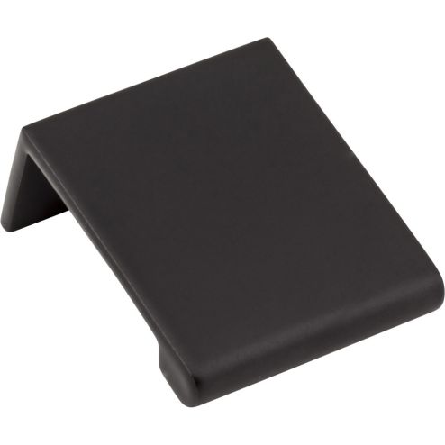 1-1/4" Overall Length Matte Black Edgefield Cabinet Tab Pull - A500-125MB
