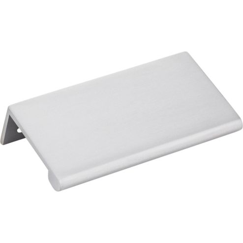3" Overall Length Brushed Chrome Edgefield Cabinet Tab Pull - A500-3BC