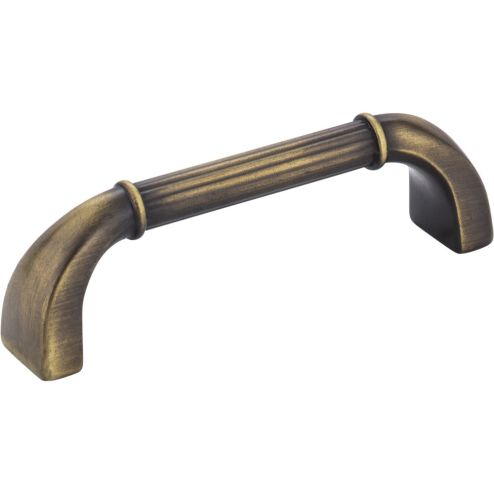 96 mm Center-to-Center Antique Brushed Satin Brass Cordova Cabinet Pull - Z280-ABSB