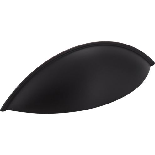 96 mm Center-to-Center Matte Black Bordeaux Cabinet Cup Pull - 8236BLK