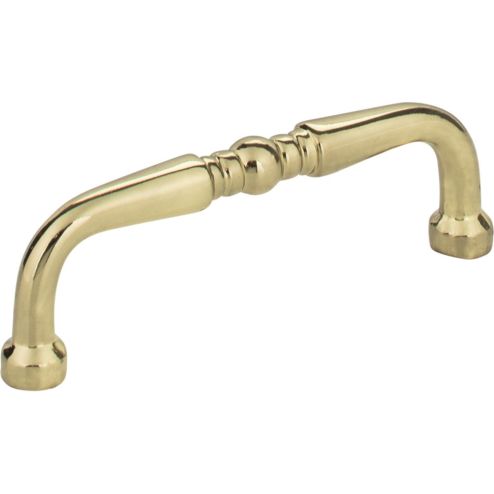 3" Center-to-Center Polished Brass Madison Cabinet Pull - Z259-3PB