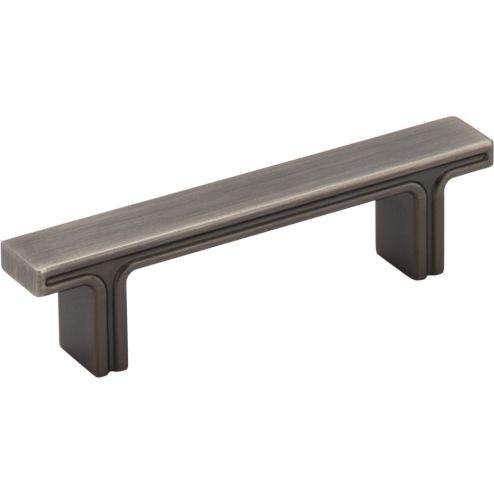 3" Center-to-Center Brushed Pewter Square Anwick Cabinet Pull - 867-3BNBDL
