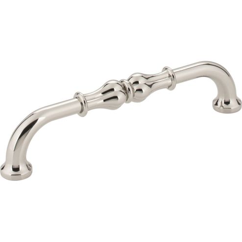 128 mm Center-to-Center Polished Nickel Bella Cabinet Pull - 818-128NI