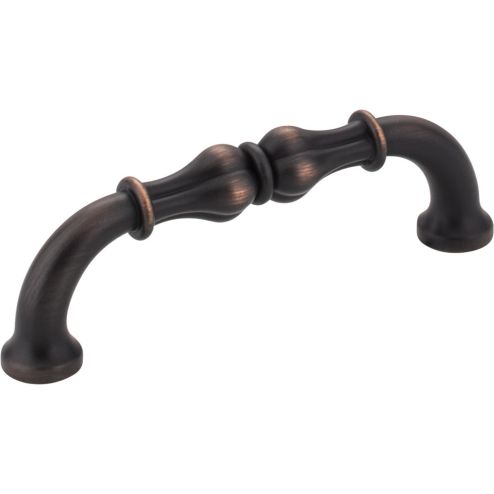 96 mm Center-to-Center Brushed Oil Rubbed Bronze Bella Cabinet Pull - 818-96DBAC