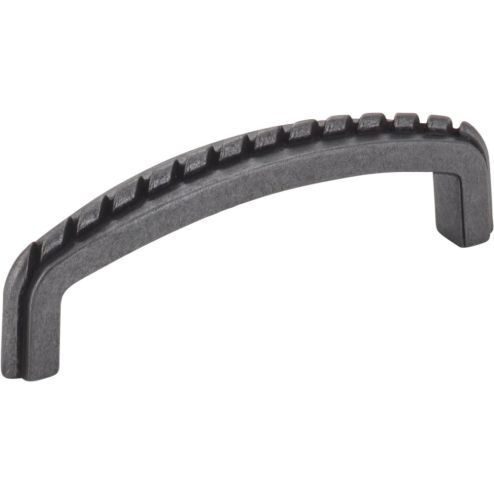 3" Center-to-Center Gun Metal Rope Detailed Cypress Cabinet Pull - Z118-3DACM