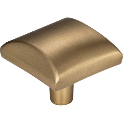 1-1/8" Overall Length Satin Bronze Square Glendale Cabinet Knob - 525SBZ