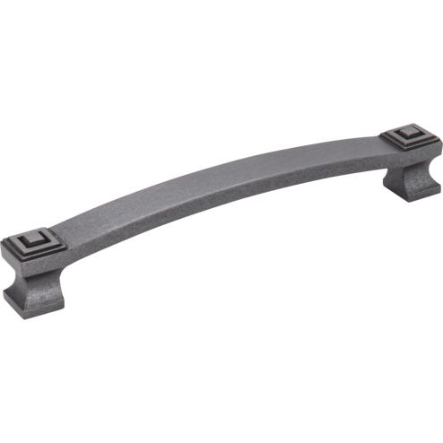 160 mm Center-to-Center Gun Metal Square Delmar Cabinet Pull - 585-160DACM