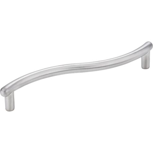 128 mm Center-to-Center Brushed Chrome Wavy Capri Cabinet Pull - Z205BC
