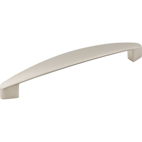 128 mm Center-to-Center Dull Nickel Asymmetrical Belfast Cabinet Pull - 308-128DN