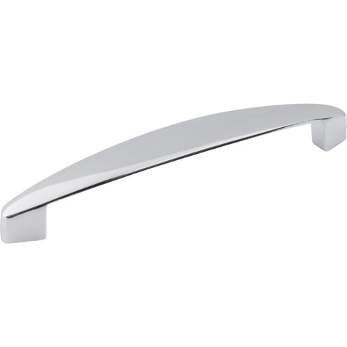 128 mm Center-to-Center Polished Chrome Asymmetrical Belfast Cabinet Pull - 308-128PC