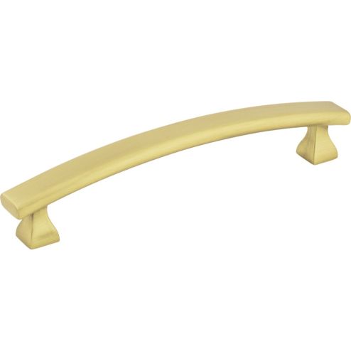 128 mm Center-to-Center Brushed Gold Square Hadly Cabinet Pull - 449-128BG