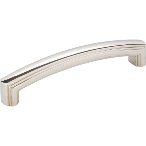 128 mm Center-to-Center Polished Nickel Delgado Cabinet Pull - 519-128NI