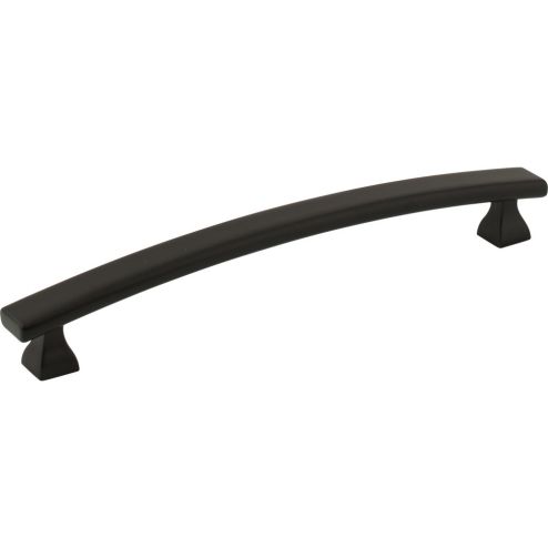 160 mm Center-to-Center Matte Black Square Hadly Cabinet Pull - 449-160MB