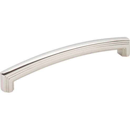 160 mm Center-to-Center Polished Nickel Delgado Cabinet Pull - 519-160NI