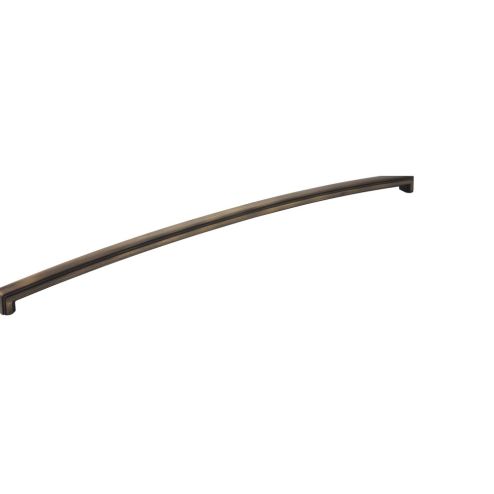 18" Center-to-Center Antique Brushed Satin Brass Delgado Appliance Handle - 519-18ABSB