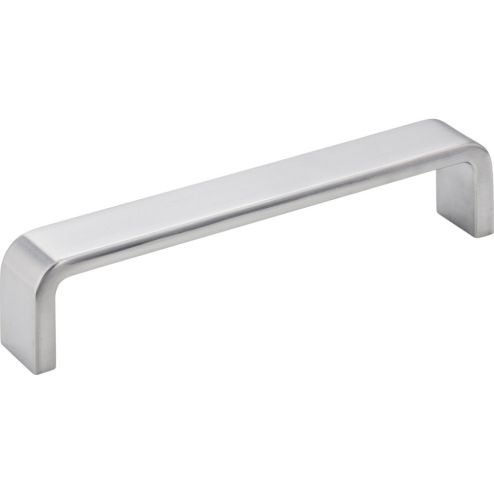 128 mm Center-to-Center Brushed Chrome Square Asher Cabinet Pull - 193-128BC