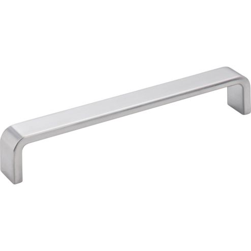 160 mm Center-to-Center Brushed Chrome Square Asher Cabinet Pull - 193-160BC