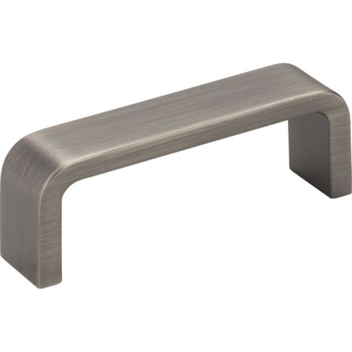 3" Center-to-Center Brushed Pewter Square Asher Cabinet Pull - 193-3BNBDL