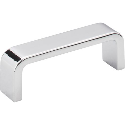 3" Center-to-Center Polished Chrome Square Asher Cabinet Pull - 193-3PC