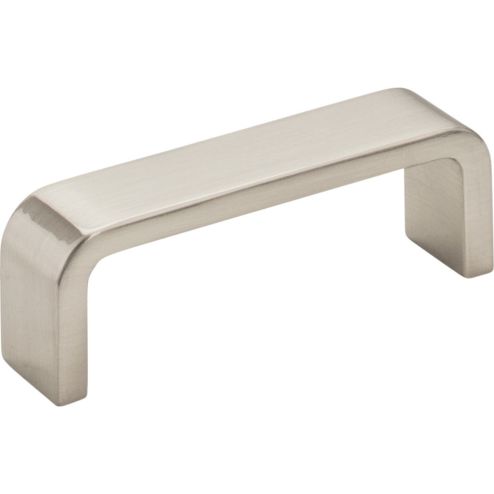 3" Center-to-Center Satin Nickel Square Asher Cabinet Pull - 193-3SN