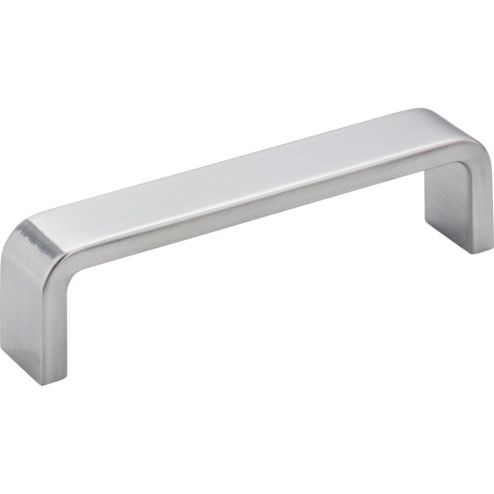 4" Center-to-Center Brushed Chrome Square Asher Cabinet Pull - 193-4BC