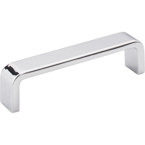 4" Center-to-Center Polished Chrome Square Asher Cabinet Pull - 193-4PC
