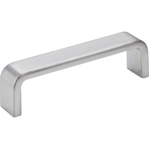 96 mm Center-to-Center Brushed Chrome Square Asher Cabinet Pull - 193-96BC