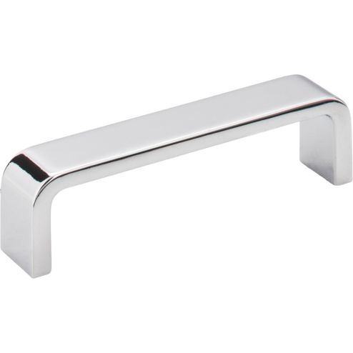 96 mm Center-to-Center Polished Chrome Square Asher Cabinet Pull - 193-96PC
