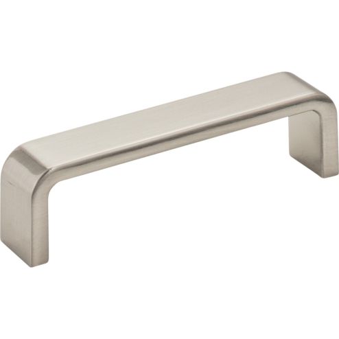 96 mm Center-to-Center Satin Nickel Square Asher Cabinet Pull - 193-96SN