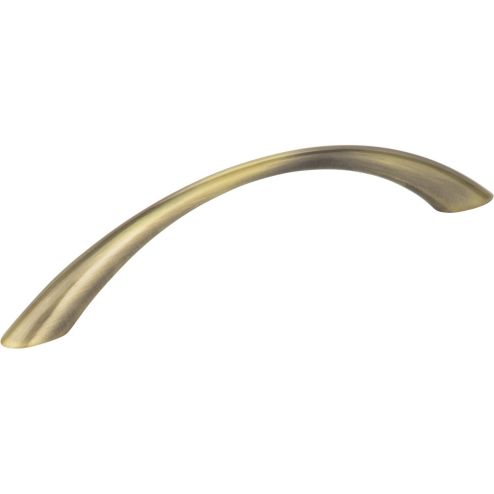 128 mm Center-to-Center Brushed Antique Brass Arched Kingsport Cabinet Pull - 4655AB
