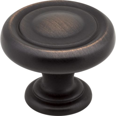 1-1/4" Diameter Brushed Oil Rubbed Bronze Bremen 1 Cabinet Knob - 117DBAC