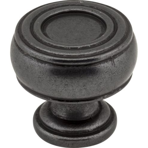 1-3/16" Diameter Gun Metal Barrel Bremen 2 Cabinet Knob - 127DACM