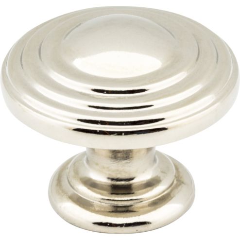 1-1/4" Diameter Polished Nickel Stacked Bremen 2 Cabinet Knob - 137NI