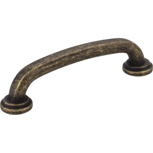 96 mm Center-to-Center Distressed Antique Brass Bremen 1 Cabinet Pull - 527ABM-D