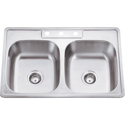 20" Gauge Stainless Steel Drop In Sink - 9101