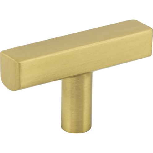 2" Brushed Gold Dominique Cabinet "T" Knob - 845T-BG