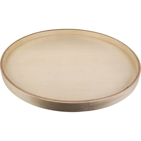 24" Round Banded Lazy Susan with Swivel Pre-installed - BLSR24-S