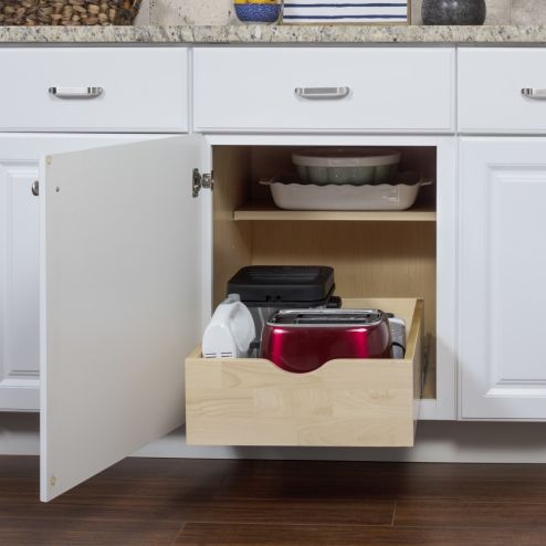 13 1/4" Pre-assembled Rollout Drawer for 15 Cabinet Opening - RO15-WB