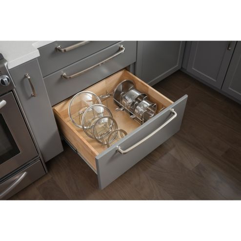 Accessory Lid Organizer for Peg Board System Holds up to 6 Lids - PEG-LO