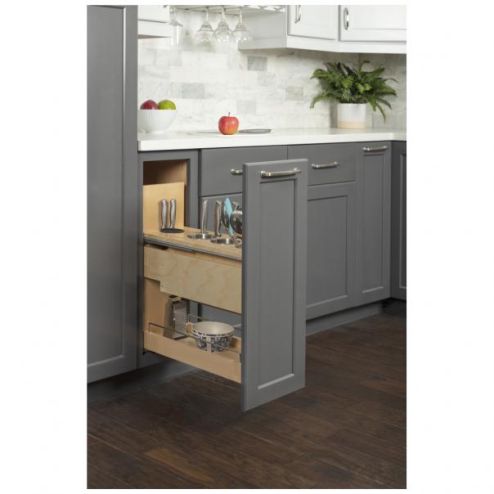 "No Wiggle" 8" Magnetic Knife Organizer Soft-close Pullout