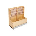 Natural Maple L-Shaped Vanity Sink Base Pullout