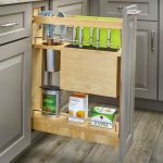 Natural Maple Bottom Mount Knife Block-Utensil Pullout