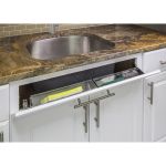 11 11/16" Stainless Steel Tipout 2 Shallow Tray Set - TOSS11S-R